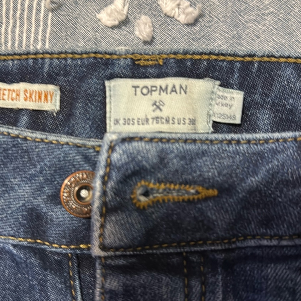 Top man size 30 blue jeans